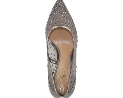Sam Edelman Hazel Mesh Metallic Iron Glitz Best
