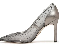 Sam Edelman Hazel Mesh Metallic Iron Glitz Best