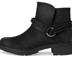 Clarks Hearth Kaylie Black Oily Leather Hot