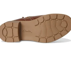 Clarks Hearth Kaylie Tan Leather Hot