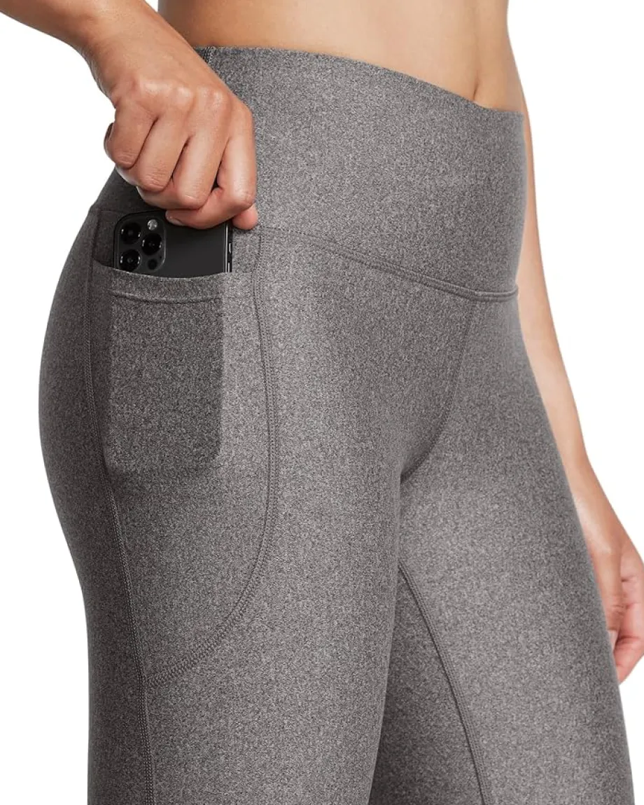 Under Armour HeatGear Armour High-Waisted Ankle Leggings Charcoal Light Heather/Black