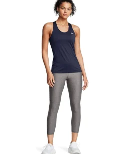 Under Armour HeatGear Armour High-Waisted Ankle Leggings Charcoal Light Heather/Black