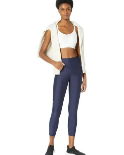 Under Armour HeatGear Armour High-Waisted Ankle Leggings Midnight Navy/White Outlet