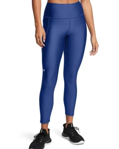 Under Armour HeatGear Armour High-Waisted Ankle Leggings Tech Blue/White New