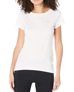 Under Armour HeatGear® Armour® Short Sleeve White/Metallic Silver Discount