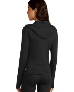 Women Beyond Yoga Heather Rib Morning Jog Hoodie