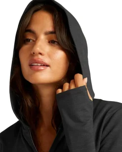 Women Beyond Yoga Heather Rib Morning Jog Hoodie