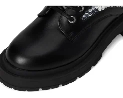 Nine West Hediy Black Smooth/Silver Sequin Sale