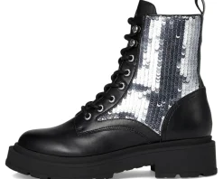 Nine West Hediy Black Smooth/Silver Sequin Sale