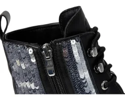 Nine West Hediy Black Smooth/Silver Sequin Sale