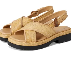 Vince Helena Raffia Slingback Sandals Toasted Wheat Raffia Online