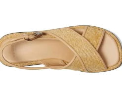 Vince Helena Raffia Slingback Sandals Toasted Wheat Raffia Online