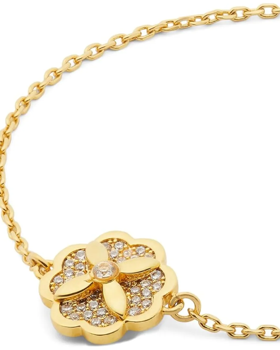 Kate Spade New York Heritage Bloom Bracelet Clear/Gold New