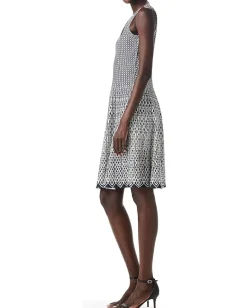 NIC+ZOE Heritage Twirl Dress Indigo Multi Clearance