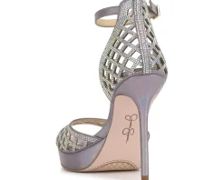 Jessica Simpson Herora Embellished Platform Sandals Irridescent Online