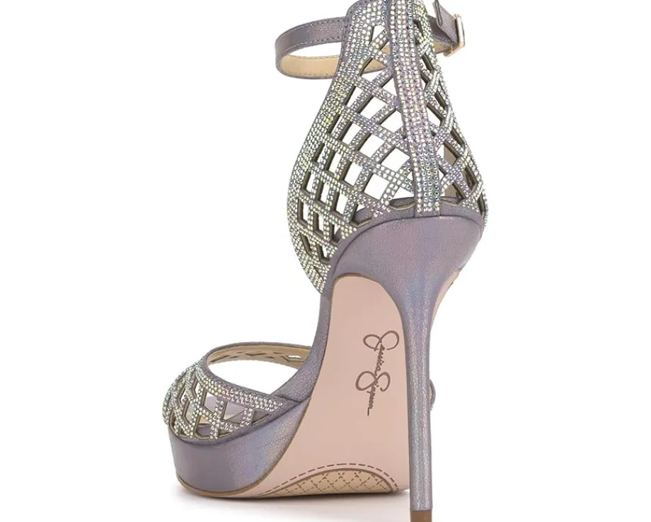 Jessica Simpson Herora Embellished Platform Sandals Irridescent Online