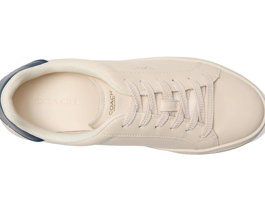 COACH High Line Leather Sneaker Deep Blue/Chalk Clearance
