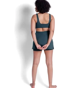 girlfriend collective High-Rise Skort Moss New