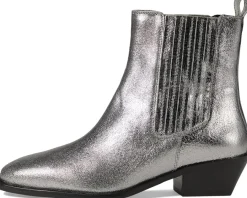 Seychelles Hold Me Down Silver Metallic Leather Outlet