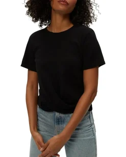 Michael Stars Hollis Criss Cross Tee Black New