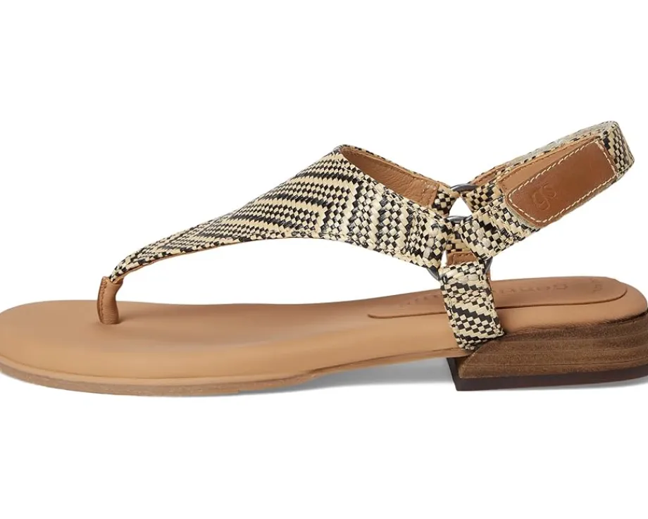 Gentle Souls by Kenneth Cole Holly Black/Tan Raffia Clearance