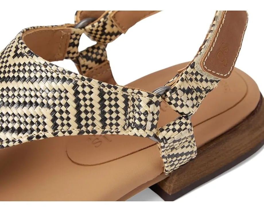 Gentle Souls by Kenneth Cole Holly Black/Tan Raffia Clearance