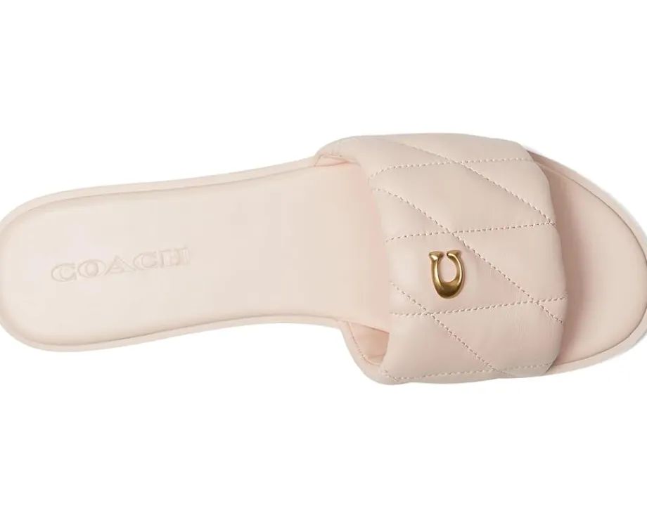 Women COACH Holly Sandals with Quilting