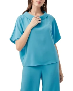 Trina Turk Honeysuckle Top Champion Cyan Sale