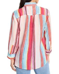 NIC+ZOE Horizon Breeze Shirt Pink Multi