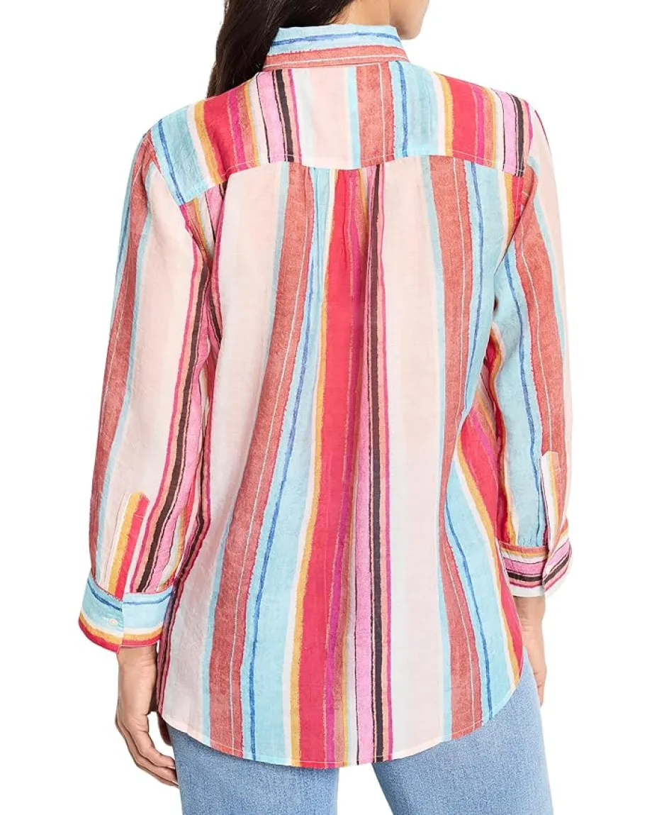 NIC+ZOE Horizon Breeze Shirt Pink Multi