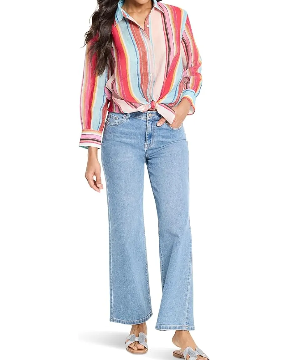 NIC+ZOE Horizon Breeze Shirt Pink Multi
