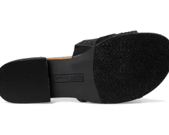 Gentle Souls by Kenneth Cole Hudson Black Raffia Discount