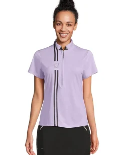 Jamie Sadock Icon Short Sleeve Polo Lilac Purple Sale