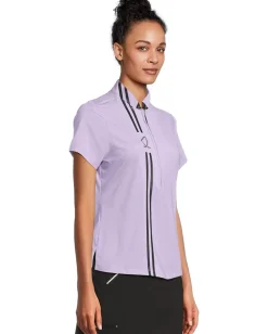 Jamie Sadock Icon Short Sleeve Polo Lilac Purple Sale