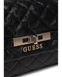 GUESS Idra Top Handle Flap Black Best