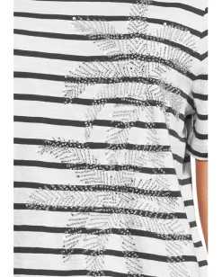 Women Tommy Bahama Indigo Palms Stripe Lux Tee