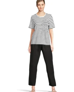 Women Tommy Bahama Indigo Palms Stripe Lux Tee