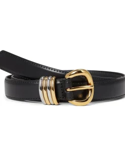 Madewell Inez Belt: Mixed Metal True Black New