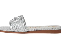 Sam Edelman Irina Silver Raffia Outlet