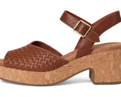 TOMS Isla Peep Toe Amber Brown Outlet