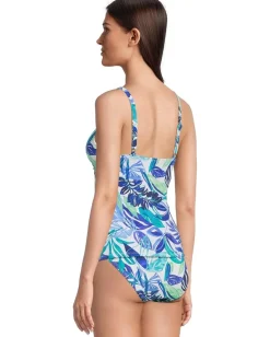 Tommy Bahama Island Cays Marina Uw Tankini Beach Glass Blue Outlet