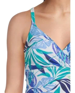 Tommy Bahama Island Cays Marina Uw Tankini Beach Glass Blue Outlet