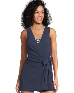 Tommy Bahama Island Cays Wrap Romper Mare Navy New