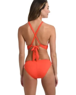 La Blanca Island Goddess High Neck Midline Bralette Paprika Sale