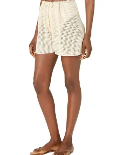 Women Roxy Island Hopper Crochet Shorts