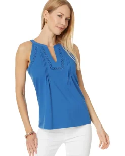 Lilly Pulitzer Issac Knit Top Barton Blue Online