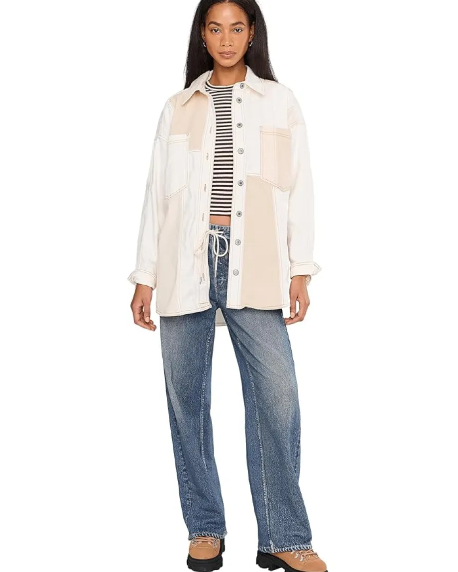 Women Free People Ivory Mountain Roads Shirt