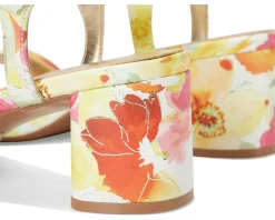 Naturalizer Izzy Sunlight Yellow Floral Leather Clearance