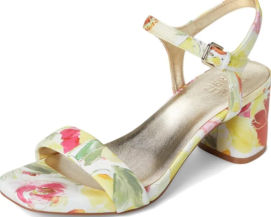 Naturalizer Izzy Sunlight Yellow Floral Leather Clearance