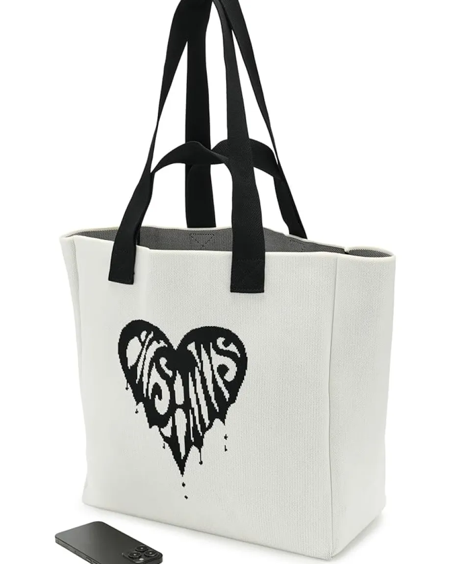 Women AllSaints Izzy Heart E/W Tote